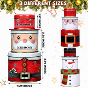Christmas 3 Layer Tin Box - Small