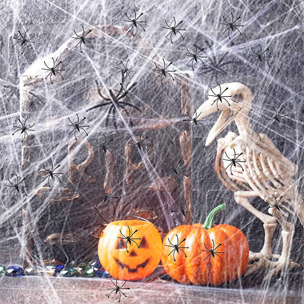 Halloween Home Decor Stretchable Spider Web - The Write Stuff