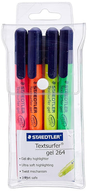 Staedtler - Textsurfer Gel Highlighter - 4 Count - The Write Stuff