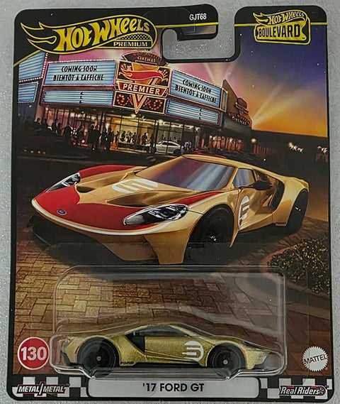 Hot Wheels Premium Boulevard ’17 Ford GT – 1:64 Die-Cast Model Car (Collector Edition) - The Write Stuff