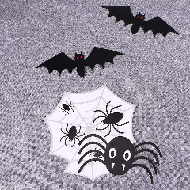 Multicolor Spider & Ghost Halloween Photo Props – DIY Trick-or-Treat Party Photo Booth Kit