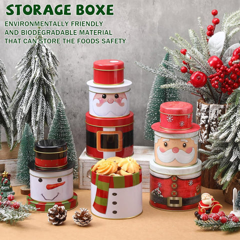 Christmas 3 Layer Tin Box - Small