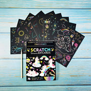 Scratch Art Cards Set of 9 Sheets