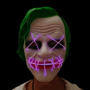 Joker Light Up Halloween Mask