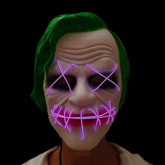 Joker Light Up Halloween Mask