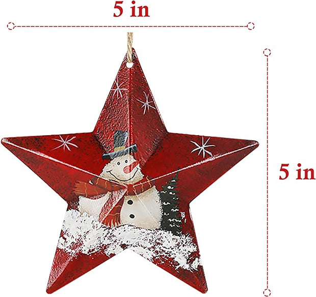 Christmas Metal Star Hanging