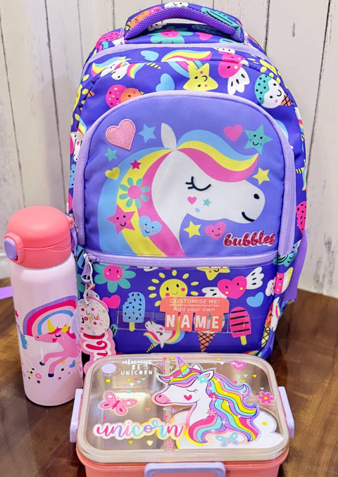 Unicorn School Bag Combo