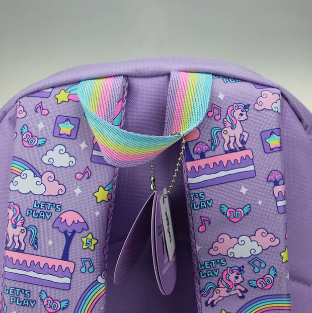 Smiggle Purple Unicorn Backpack