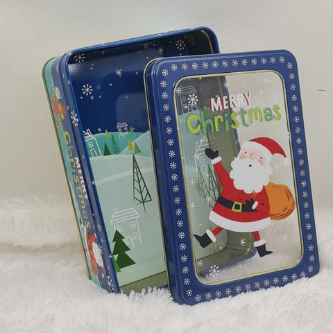 Christmas Gift Tin Box Rectangle