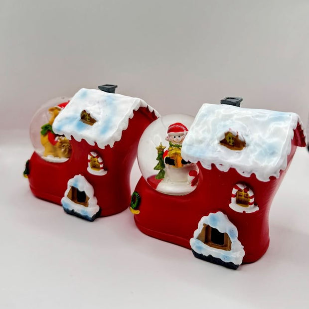 Christmas Mini Globe Boot – Festive Snow Globe Decoration