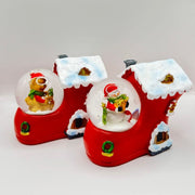 Christmas Mini Globe Boot – Festive Snow Globe Decoration