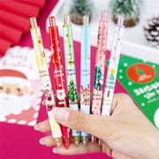 Merry Christmas 6 Gel Pen Set – Smooth Writing Christmas Theme Pens - The Write Stuff