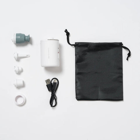 SUNNYLIFE PORTABLE ELECTRIC AIR PUMP WHITE - The Write Stuff