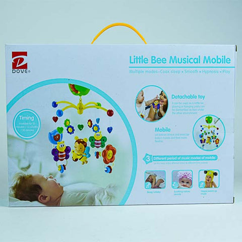Little Bee Musical Mobile for Baby Crib – Colorful Hanging Toys with Music - The Write Stuff