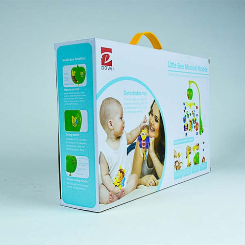 Little Bee Musical Mobile for Baby Crib – Colorful Hanging Toys with Music - The Write Stuff