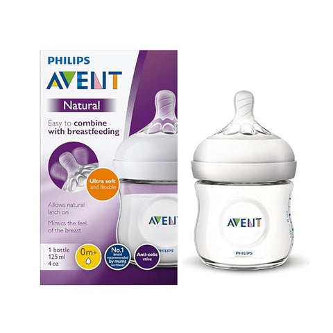 Philips Avent Natural Baby Feeding Bottle 125ml (0m+) – Anti-Colic, Ultra Soft & Flexible Nipple - The Write Stuff