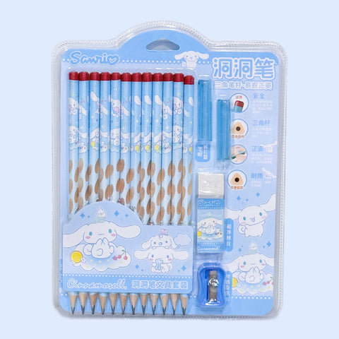 Sanrio Pencil Set - 12 Pcs