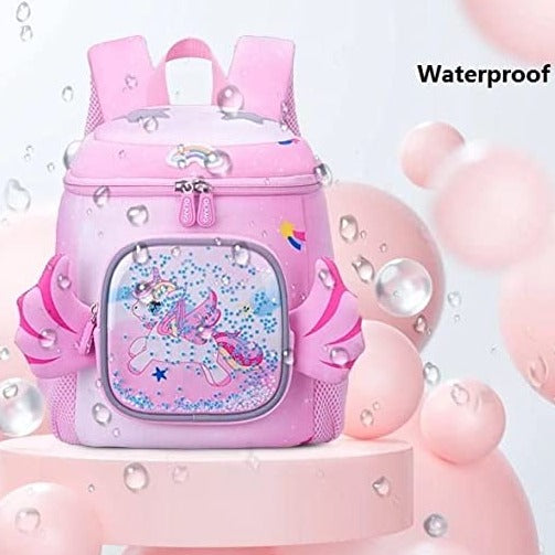 3D Unicorn Design Large Capacity School Bags