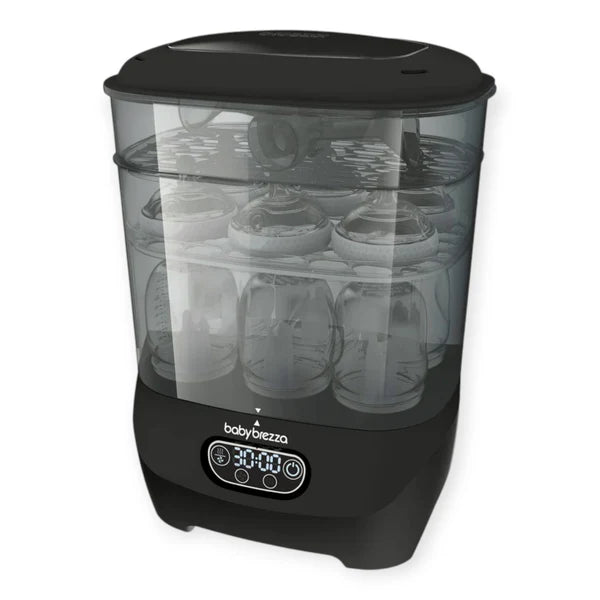 Baby Brezza One Step Baby Bottle Sterilizer and Dryer Advanced - Black - The Write Stuff