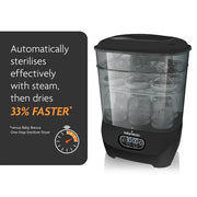 Baby Brezza One Step Baby Bottle Sterilizer and Dryer Advanced - Black - The Write Stuff