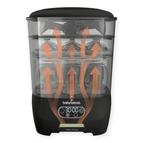 Baby Brezza One Step Baby Bottle Sterilizer and Dryer Advanced - Black - The Write Stuff