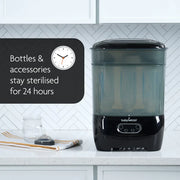 Baby Brezza One Step Baby Bottle Sterilizer and Dryer Advanced - Black - The Write Stuff