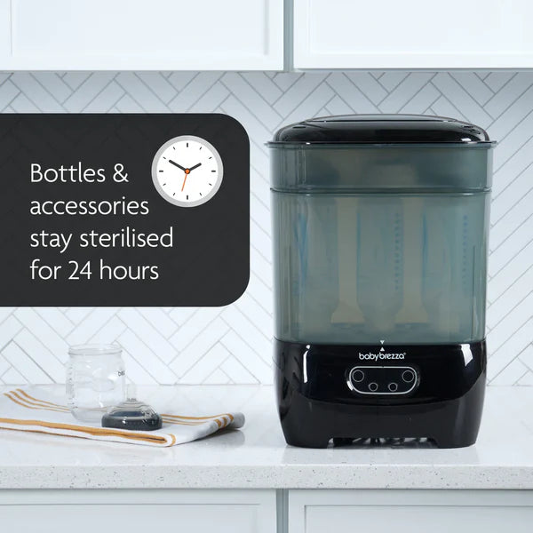 Baby Brezza One Step Baby Bottle Sterilizer and Dryer Advanced - Black - The Write Stuff