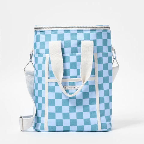 SUNNYLiFE Canvas Drinks Bag Jardin Ocean - Blue - The Write Stuff