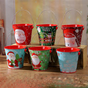 Christmas Metal Bucket For Gifts