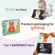 Curious Cub Tummy-Time Book & Mirror - 0-12 Months
