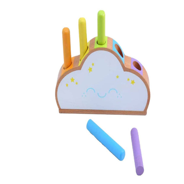 Curious Cub Pop Up Pegs | Montessori Wooden Pop-Up Peg Toy (12 Months +)