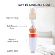 Hopop-Soft Squeezy Silicone Food Feeder-90 ml