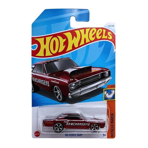 Hot Wheels ’68 Dodge Dart – Muscle Mania Series (Red) 1:64 Scale Die-Cast Car for Ages 3 & Up - The Write Stuff