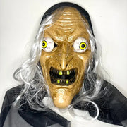 Halloween Crazed Witch Mask - Scary Costume & Decor