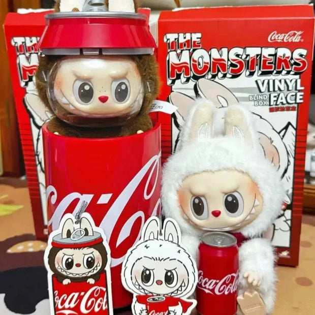 Labubu x Tin Coca-Cola Edition Collectible Doll – Cute Plush Vinyl Toy with Mini Coke Props - The Write Stuff