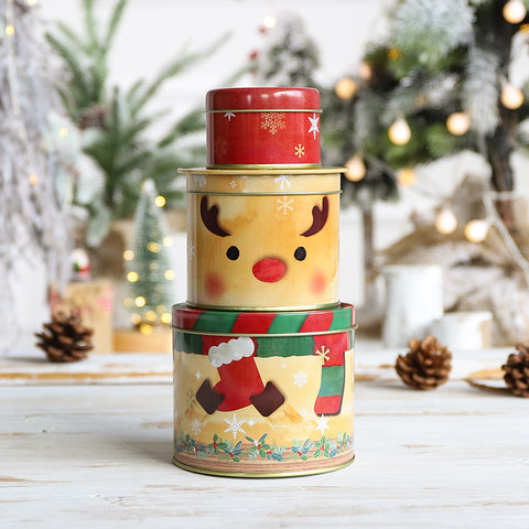 Christmas 3 Layer Tin Box - Small