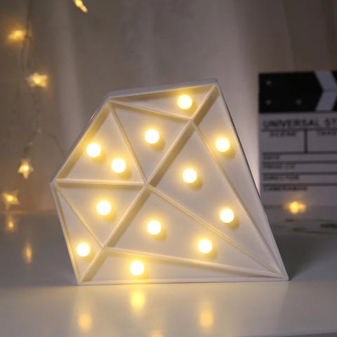 Marquee - Diamond LED Night Lamp - The Write Stuff