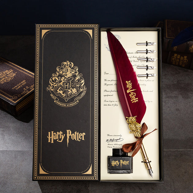 Harry Potter Vintage Feather Dip Pen Writing Set With Ink – The Write Stuff