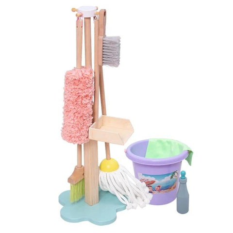 Wooden Spic and Span Cleaning Set