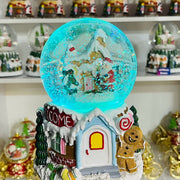 Musical Santa and the Cottage Snow Globe - The Write Stuff
