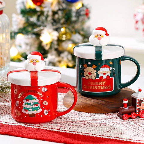 Santa Christmas Mug with Gift Box