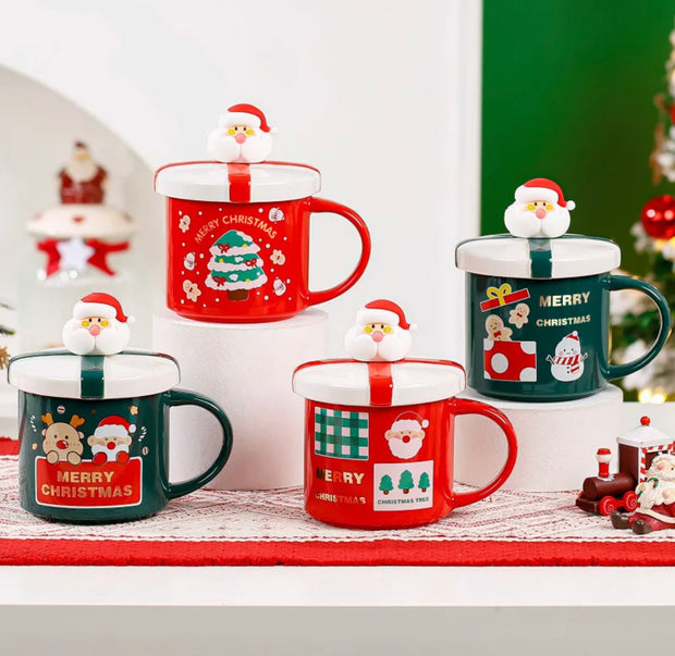 Santa Christmas Mug with Gift Box