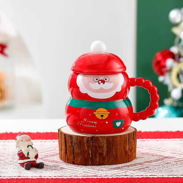 Christmas Santa Twisted Handle Mug - The Write Stuff