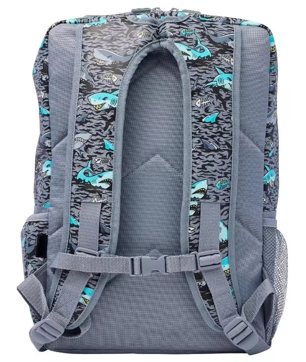 Smiggle foldover Grey Shark Backpack