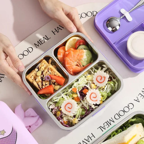 Unicorn Lunch Box With 4 Compartments