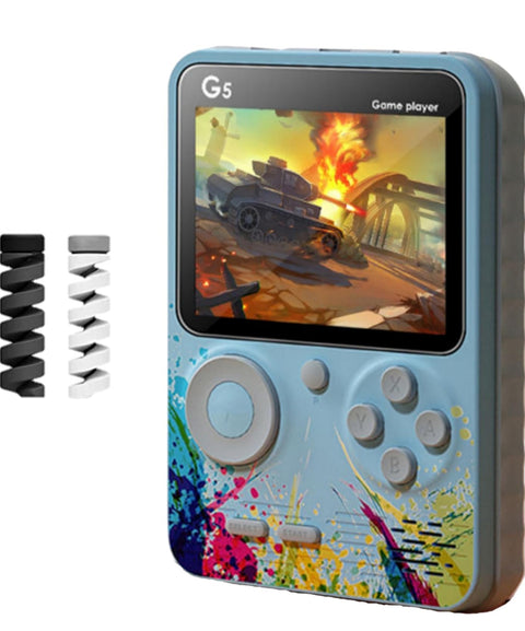 G5 Portable Retro Game Box: Solo Gaming Fun with 500 In1 Classic Games Handheld Gaming Console