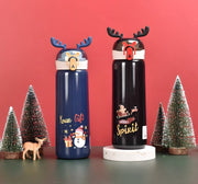 Christmas Stainless Steel Vacuum Water Bottle with Lock