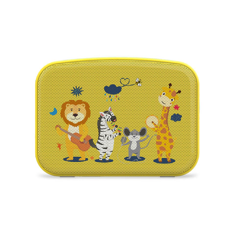 Kids Karaoke Bluetooth Speaker with Mic – Jungle Animal Cartoon Design - The Write Stuff