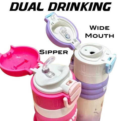 Character Bottle - Dual Cap Stainless Steel – 520ML - The Write Stuff