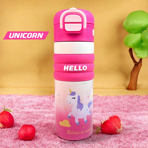 Character Bottle - Dual Cap Stainless Steel – 520ML - The Write Stuff